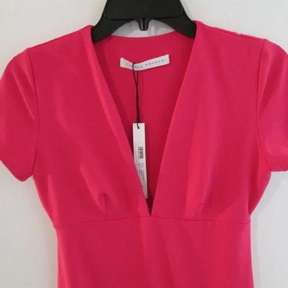 Susana Monaco Short Sleeve V-Neck A-Line Dress Sz S NWT - Picture 5 of 10